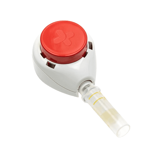 At-home blood test lancet device